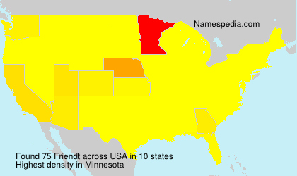 Surname Friendt in USA Surname Friendt in USA