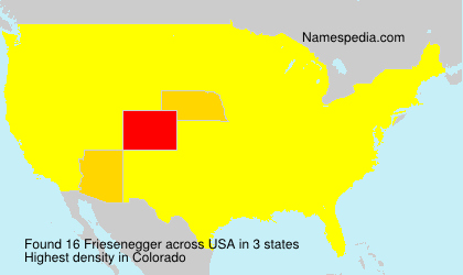 Surname Friesenegger in USA Surname Friesenegger in USA