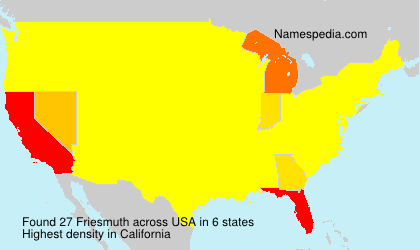 Surname Friesmuth in USA Surname Friesmuth in USA