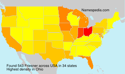 Surname Friesner in USA Surname Friesner in USA