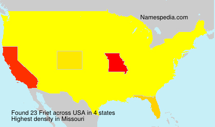 Surname Friet in USA Surname Friet in USA