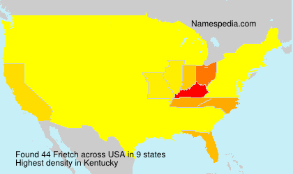 Surname Frietch in USA Surname Frietch in USA