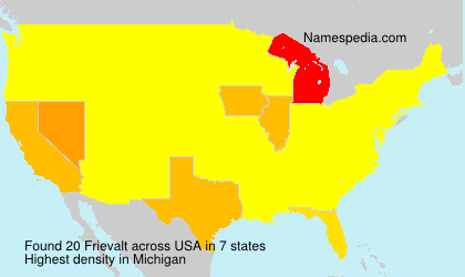 Surname Frievalt in USA Surname Frievalt in USA