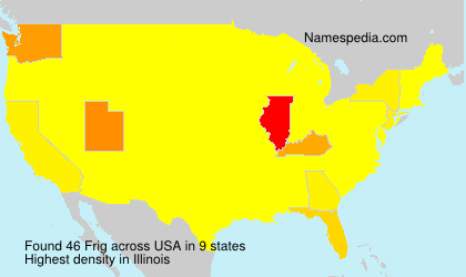 Surname Frig in USA Surname Frig in USA