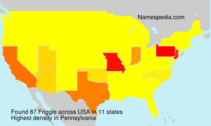 Surname Friggle in USA Surname Friggle in USA
