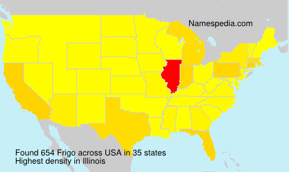 Surname Frigo in USA Surname Frigo in USA