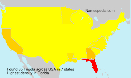 Surname Frigola in USA Surname Frigola in USA