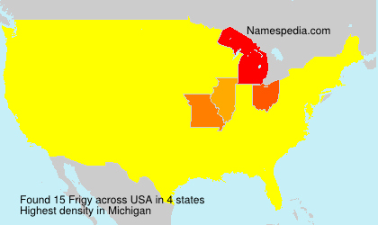 Surname Frigy in USA Surname Frigy in USA