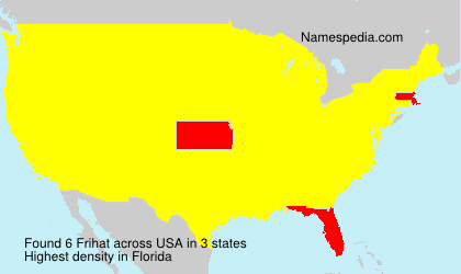 Surname Frihat in USA Surname Frihat in USA