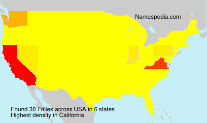 Surname Frilles in USA Surname Frilles in USA