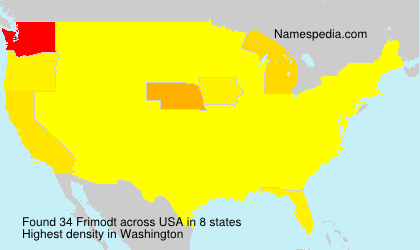 Surname Frimodt in USA Surname Frimodt in USA