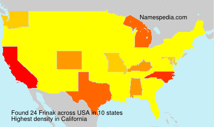 Surname Frinak in USA Surname Frinak in USA
