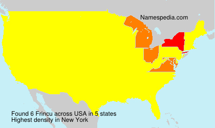 Surname Frincu in USA Surname Frincu in USA