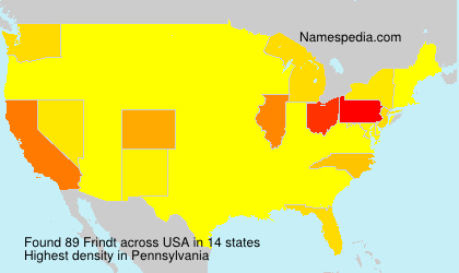 Surname Frindt in USA Surname Frindt in USA