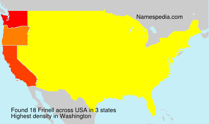 Surname Frinell in USA Surname Frinell in USA