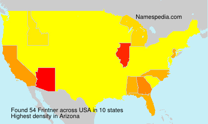 Surname Frintner in USA