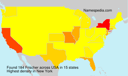 Surname Frischer in USA Surname Frischer in USA