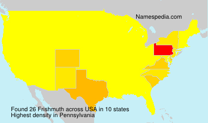 Surname Frishmuth in USA Surname Frishmuth in USA