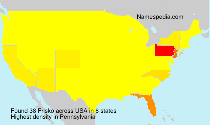 Surname Frisko in USA Surname Frisko in USA