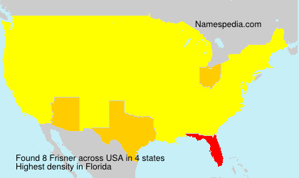 Surname Frisner in USA Surname Frisner in USA