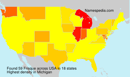 Surname Frisque in USA Surname Frisque in USA