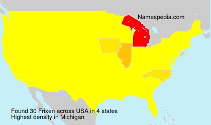 Surname Frixen in USA Surname Frixen in USA
