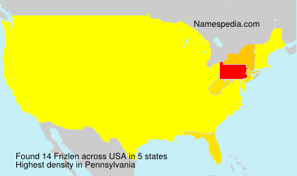 Surname Frizlen in USA Surname Frizlen in USA