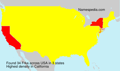 Surname Frka in USA Surname Frka in USA