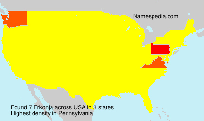 Surname Frkonja in USA Surname Frkonja in USA