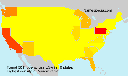 Surname Frobe in USA Surname Frobe in USA