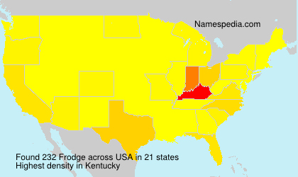 Surname Frodge in USA Surname Frodge in USA