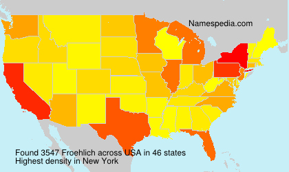 Surname Froehlich in USA Surname Froehlich in USA