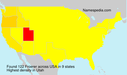 Surname Froerer in USA Surname Froerer in USA