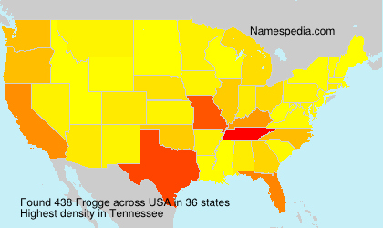 Surname Frogge in USA Surname Frogge in USA