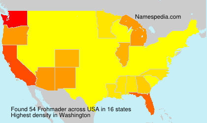 Surname Frohmader in USA Surname Frohmader in USA