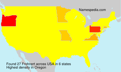 Surname Frohnert in USA Surname Frohnert in USA