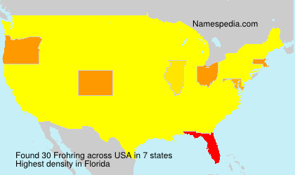 Surname Frohring in USA Surname Frohring in USA