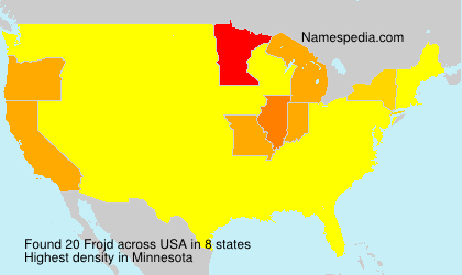 Surname Frojd in USA Surname Frojd in USA