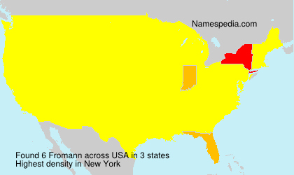 Surname Fromann in USA