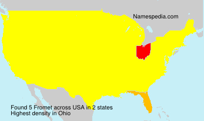 Surname Fromet in USA Surname Fromet in USA