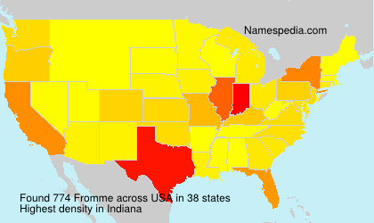 Surname Fromme in USA Surname Fromme in USA