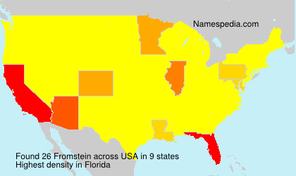 Surname Fromstein in USA Surname Fromstein in USA
