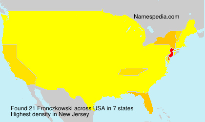 Surname Fronczkowski in USA Surname Fronczkowski in USA