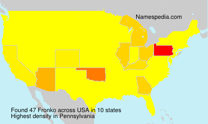 Surname Fronko in USA Surname Fronko in USA