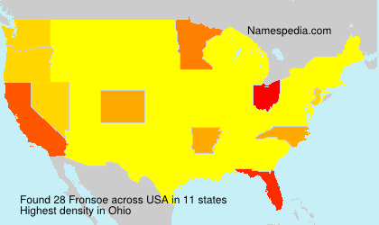 Surname Fronsoe in USA Surname Fronsoe in USA