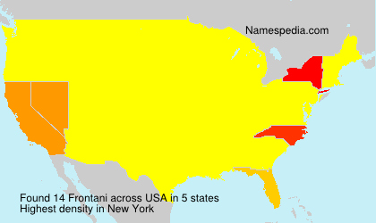 Surname Frontani in USA Surname Frontani in USA