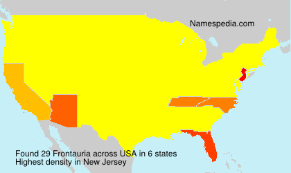 Surname Frontauria in USA Surname Frontauria in USA
