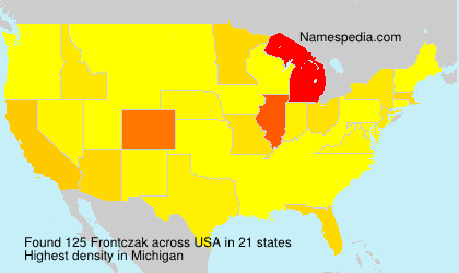 Surname Frontczak in USA Surname Frontczak in USA