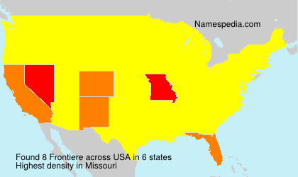 Surname Frontiere in USA Surname Frontiere in USA