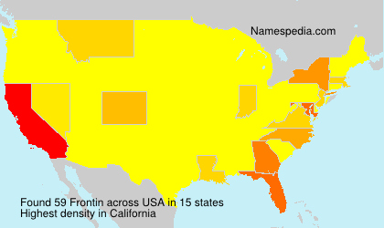 Surname Frontin in USA Surname Frontin in USA